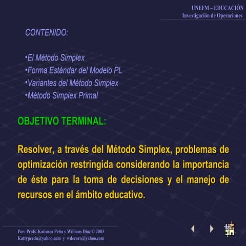 Metodo simplex