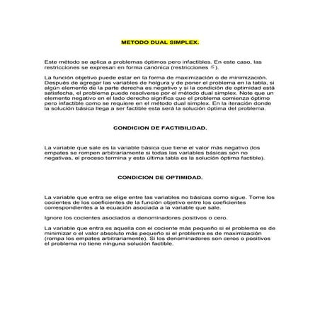 Metodo simplexdual