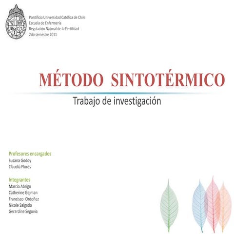 Método sintotérmico | PPTX