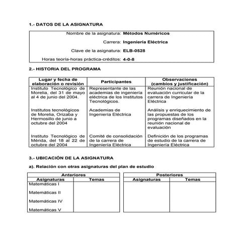 Metodos numericos ing electrica
