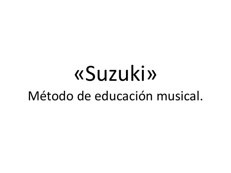 Metodo suzuki