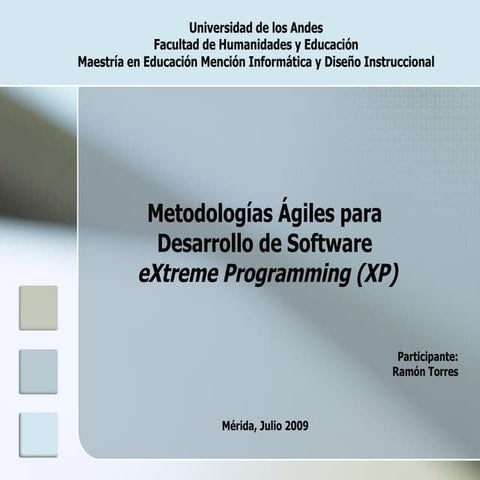 Metología Agiles Desarrollo Software (XP)