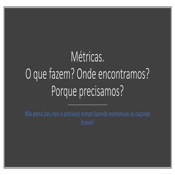 Metricas lean
