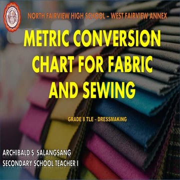 Metric conversion