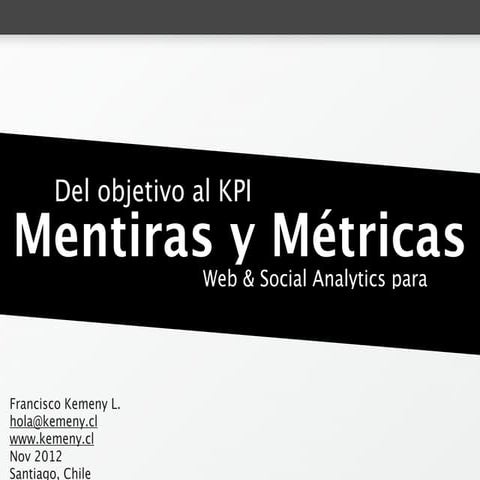 Introducción a las Analíticas de la Web y del Social Media