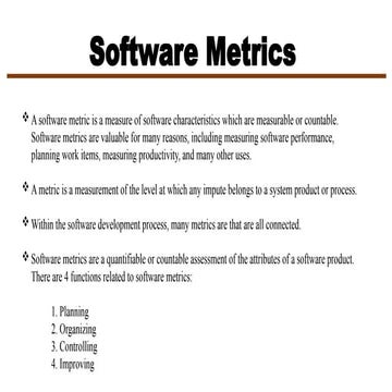 Comprehensive Analysis of Metrics in Software Engineering for Enhanced ...