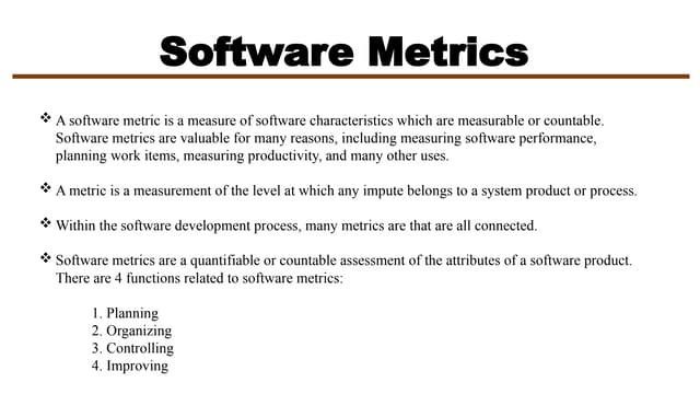 Comprehensive Analysis of Metrics in Software Engineering for Enhanced Projec...