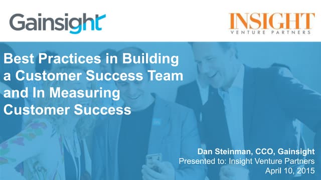 Customer Success Best Practices for SaaS Retention: Metrics and KSFs for Buil...