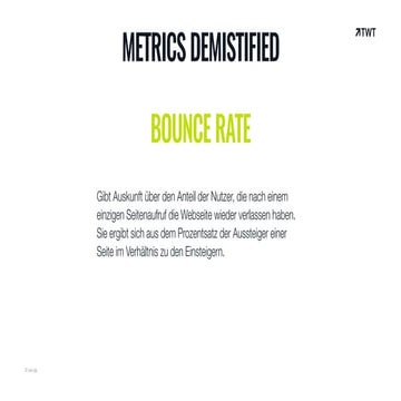 Metrics demistified: Was sagt die Bounce Rate?