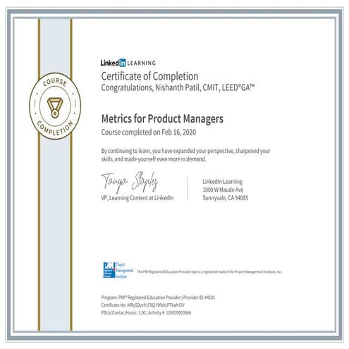 Metrics for Product Managers 