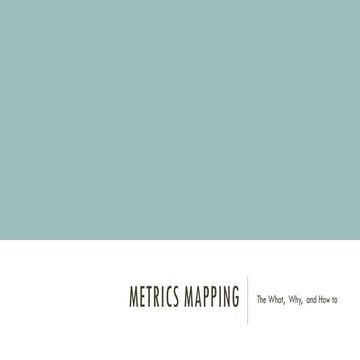 Metrics Mapping