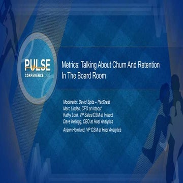 Metrics: Talking about Churn and Retention in the Board Room