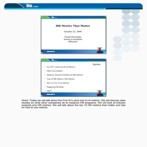 HR Metrics That Matter