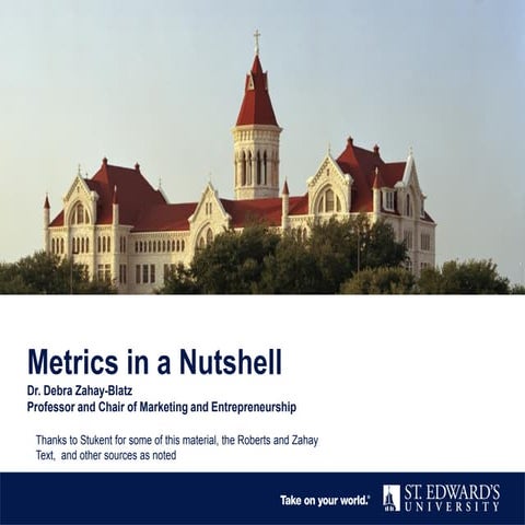 Metrics in a Nutshell