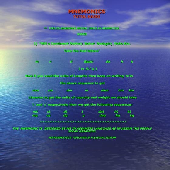 Metric units | PDF