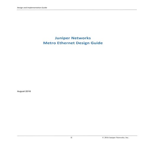 Metro ethernet-dg