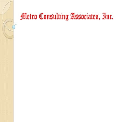 Metro Consulting Associates, Inc.