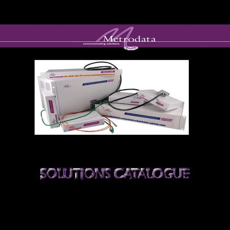 Metrodata Solutions Catalogue