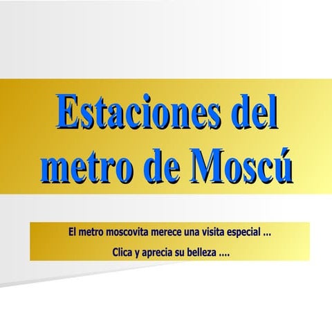 Metro De Moscu