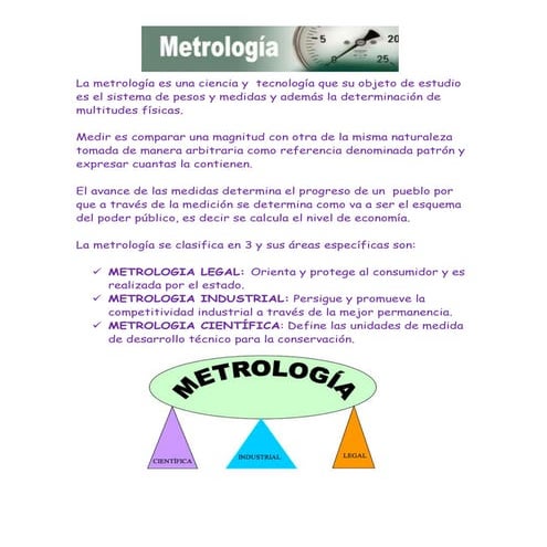 Metrologia basica y manejo de instrumentos | PPTX
