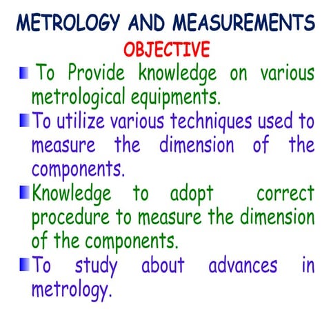 Metrology  unit-v  (7-10-2015)