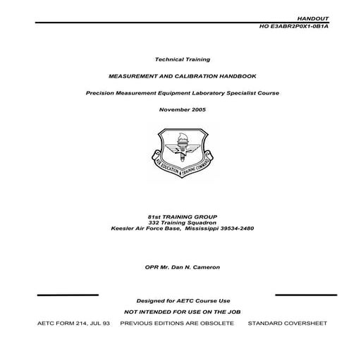 Metrology handbook | PDF