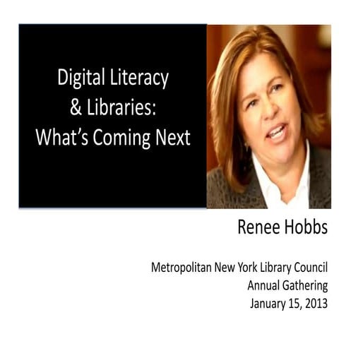 Digital Literacy and Libraries: What's Coming Next
