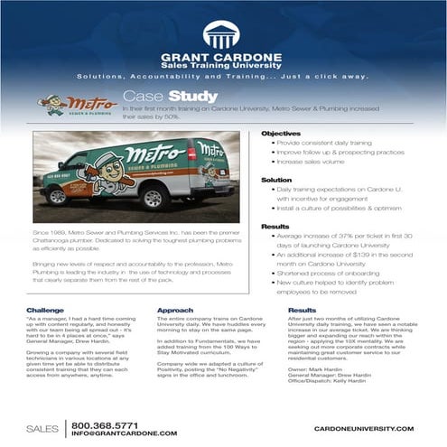 Metro plumbing   case study