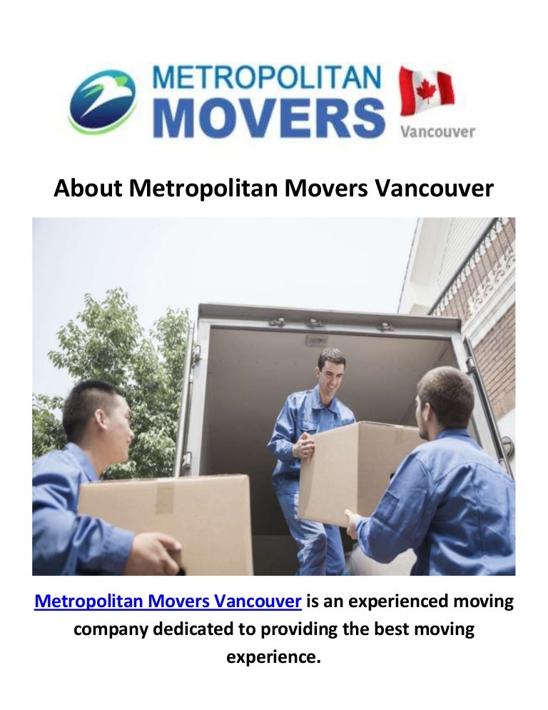 Metropolitan Moving Company in Vancouver, BC
