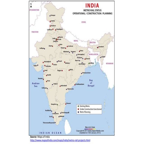Metro rail status in india