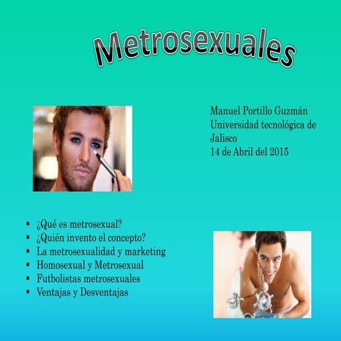 Metrosexualismo | PPT