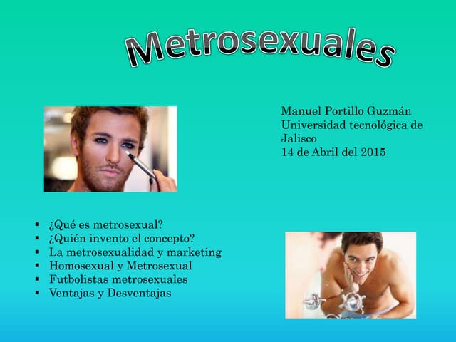 Metrosexualismo | PPT
