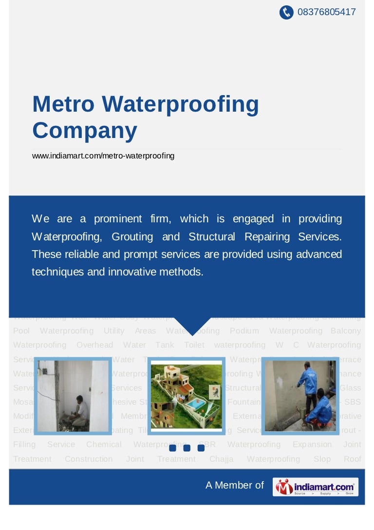 Metro Waterproofing Company, Pune, Waterproofing Services
