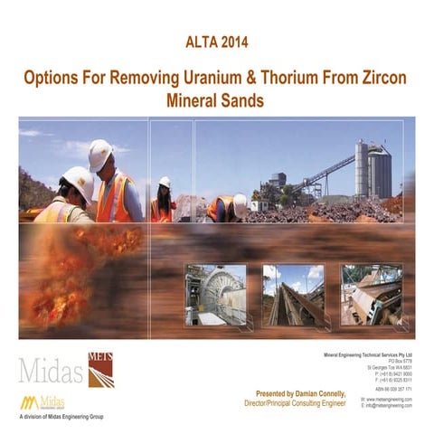Removing Uranium & Thorium From Zircon