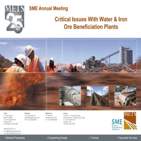 Critical Issues with Water