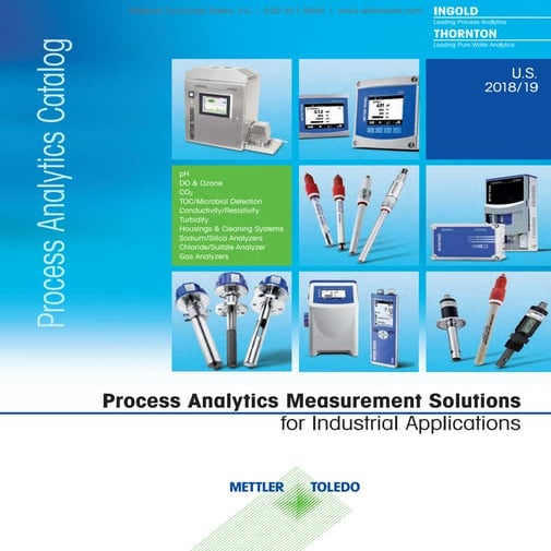 Mettler Toledo Process Analytics Catalog 2018-2019