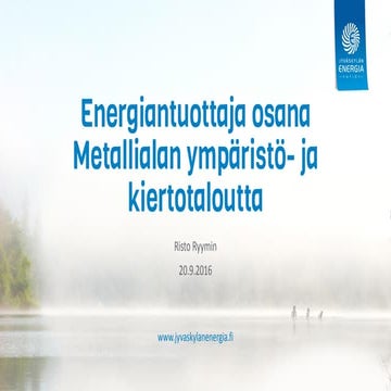 Risto Ryymin, Jyväskylän energia