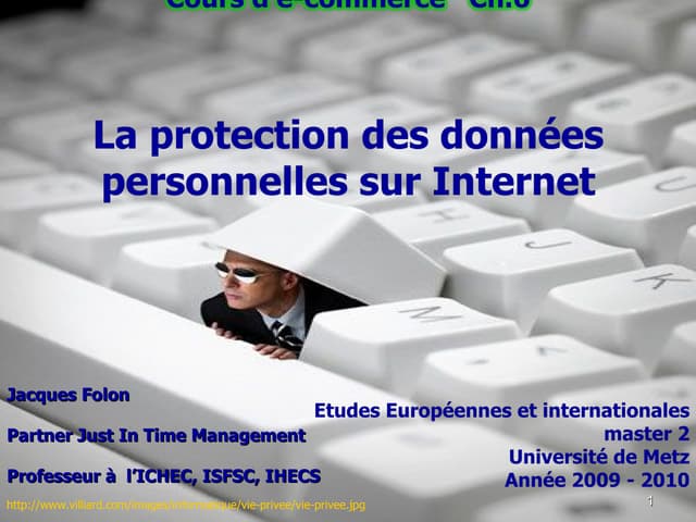 Ecommerce (6) - j.Folon - Vie privée sur Internet