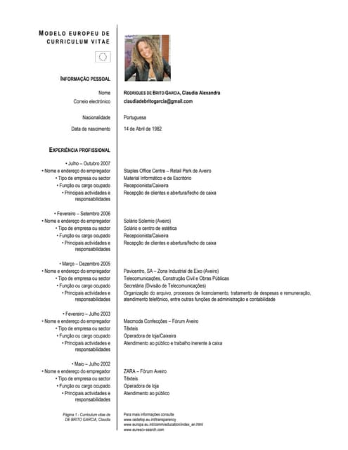 Meu Curriculum Vitae