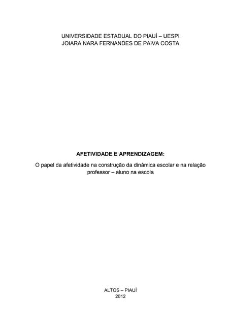 Meu pré projeto joiara nara