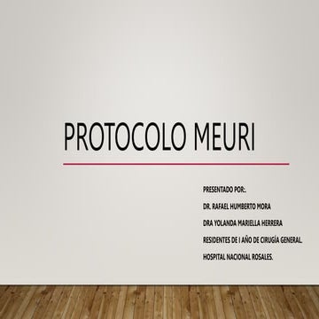 Protocolo meuri | PPTX