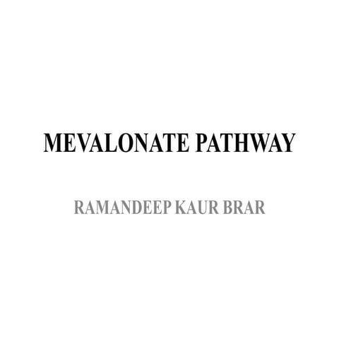  Mevalonate pathway