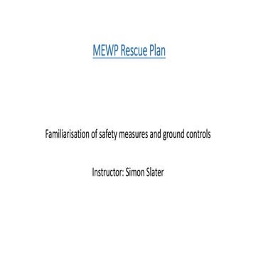 Mewp rescue plan 