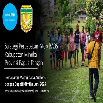 Mewujudkan Kabupaten Mimika Stop Buang Air Besar Sembarangan