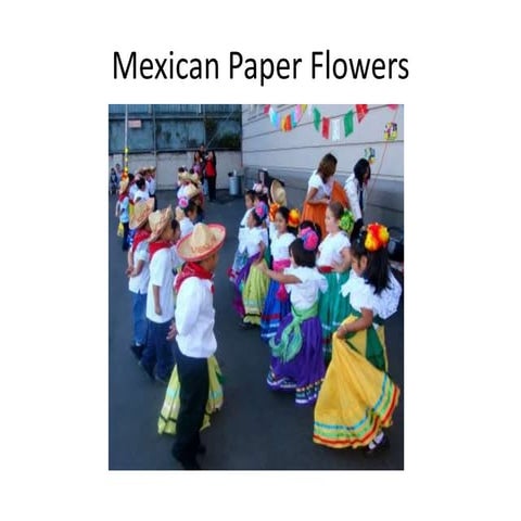 Mexican paper flowers