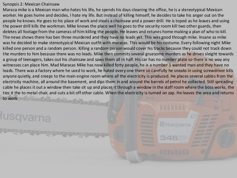 Mexican Chainsaw Synopsis