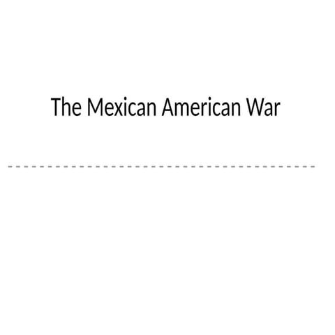 Manifest Destiny and the Mexican American War | PPT