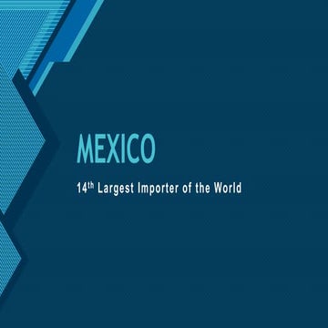 Mexico export import data