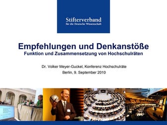 Funktion und Zusammensetzung von Hochschulräten