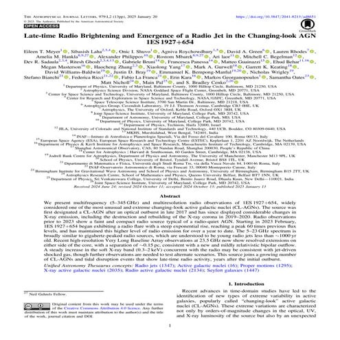 Late-time Radio Brightening and Emergence of a Radio Jet in the Changing-look...